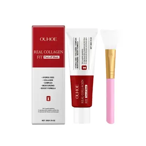 Ouhoe Collagen Peel off Mask, Nourishing Hydrating Soft Skin, Firming Elasticity Boost, Natural Glow, Moisturizing Face Care