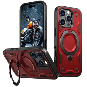Ultimate 360° Rotating Magnetic Bracket Case for iPhone 13 14 15 16 Heavy Duty Zinc Alloy with Car Mount & Heat Dissipation Technology