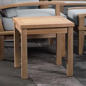 Modway Marina Outdoor Patio Teak Side Table in Natural