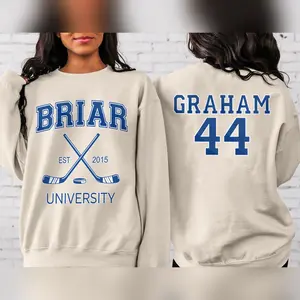 Blair University Graham 44 2 Side Print Sweatshirt Blair U Shirt Off-Campus Shirt Bookish Hockey Romantic Book Hoodied Unisex Fleece-8-Hoodied Soft Comfy Hoodie