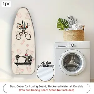 Multi-Size Ironing Board Cover (no Ironing Board), Elegant Sewing Tool Print, Elastic Edges Easy Installation, Home Modern Decor Accessories