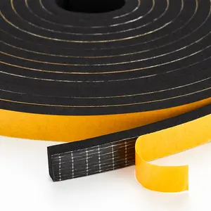 Weather Stripping Door Seal- 1/2" Wide X 1/4" Thick Door Bottom Seal Strip High Density Foam Tape Adhesive Rubber Strip for Door Soundproofing,Window Insulation sprayinsulationfoam