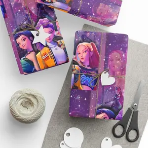 [SALE 50%] K-Pop Demon Hunter Wrapping Paper for All Occasions, Gift Wrap, Holiday Celebrations, Birthday Parties, Unique Gift Packaging