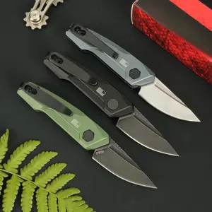 7250 small folding knife, pure aluminum handle, high hardness and corrosion-resistant blade, outdoor fishing and camping EDC tool, the best gift.