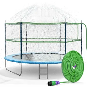 Trampoline Sprinkler Water Toy - Backyard/Waterpark/Outdoor Summer Parties - Tropical-Themed Water Games Accessory for Kids' Trampoline Fun