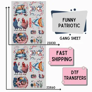 Funny Patriotic | Premade DTF Transfer Gang Sheet For Graphic Tees