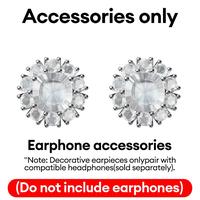 Silver Round Petal(Do not include earphones)