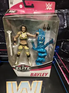 Bayley WWE Elite Series 80 Collectible TrueFX Lifelike Detailing Bright Gear Inflatable Buddy Interchangeable Hands Official WWE Collectibles Mattel