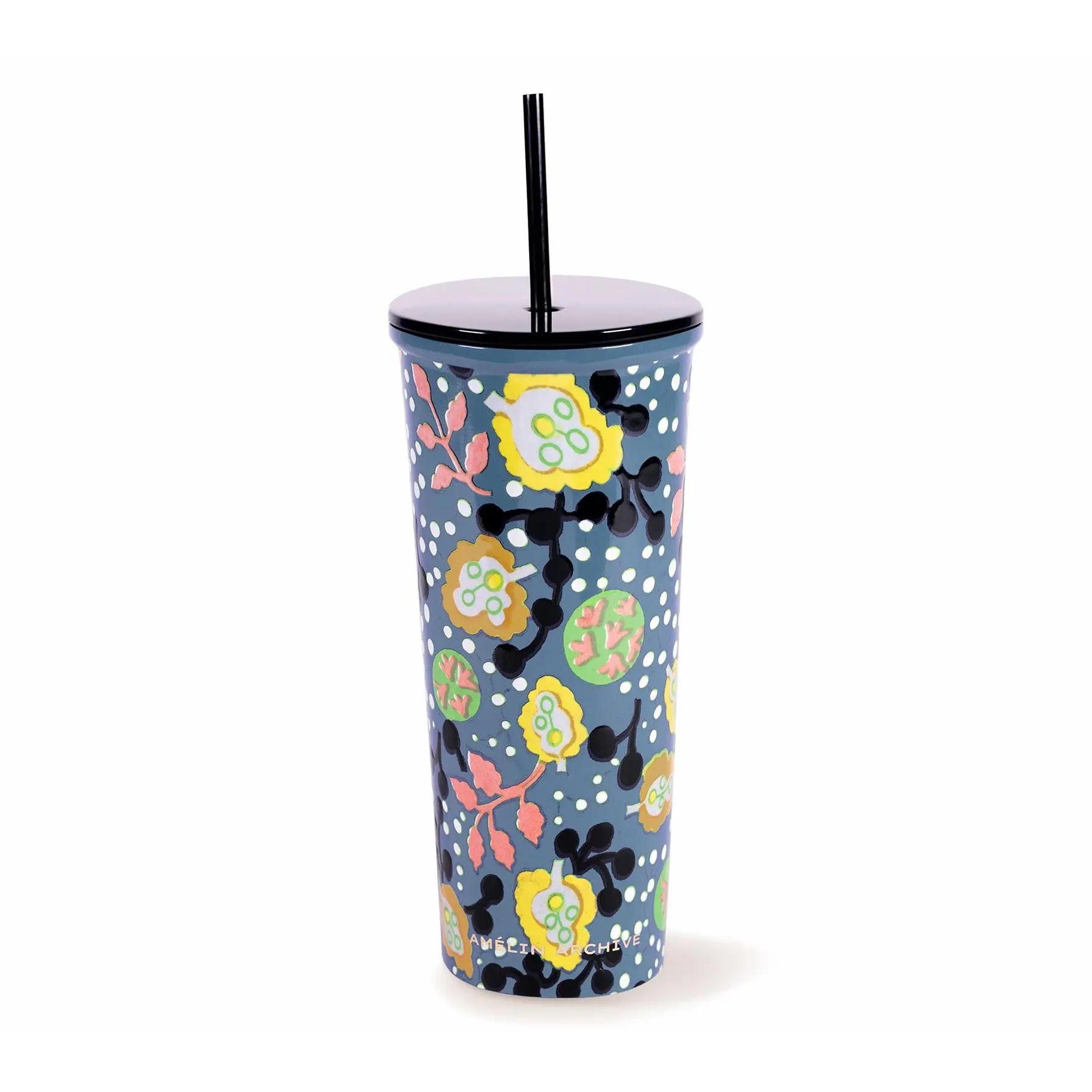 Amelin Archive Stainless Steel Tumbler with Straw