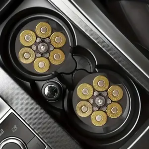 Car Cup Holder Coaster, Round Anti-slip Car Cup Holder Pad, Universal Car Interior Accessory Decoration Accessories for Women & Men