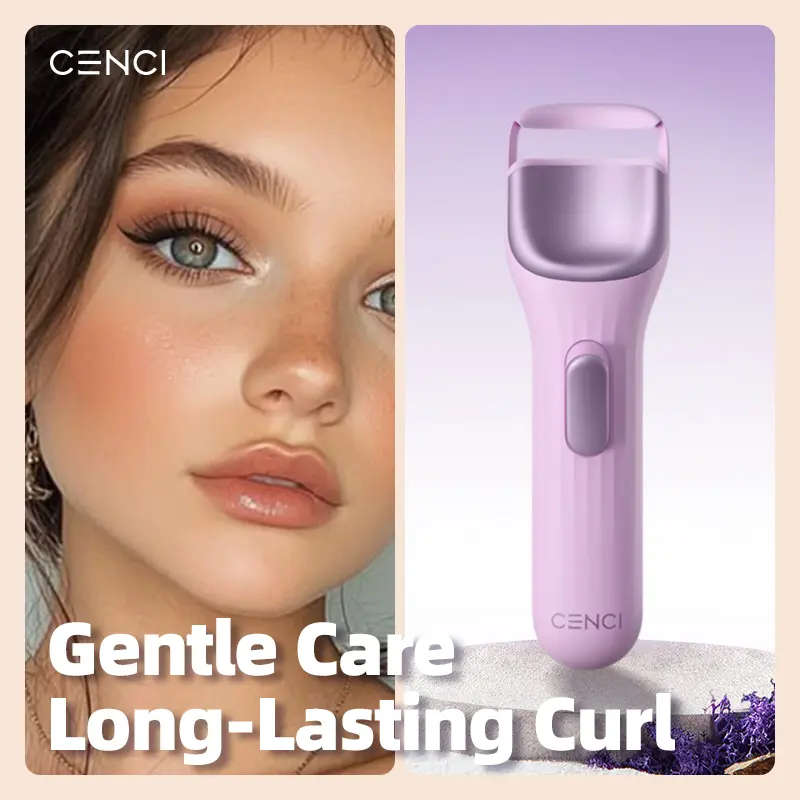 CENCI Heated Eyelash Curler Version4pro,Premium Electric Eyelash Sculpting Device,Rechargeable Heated Lash Styler,CENCI White Cosmetics Curling Glam