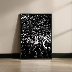 [Unframe] [Free ship]LeBron James Wall Art Print, Black and White Basketball Poster, Sports Decor for Living Room Office, Digital Download