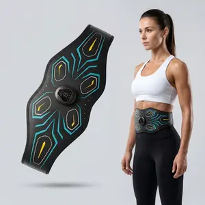 Unisex abdominal training belt,  6 modes, 18 levels of intensity adjustment,  suitable for abdominal muscle training