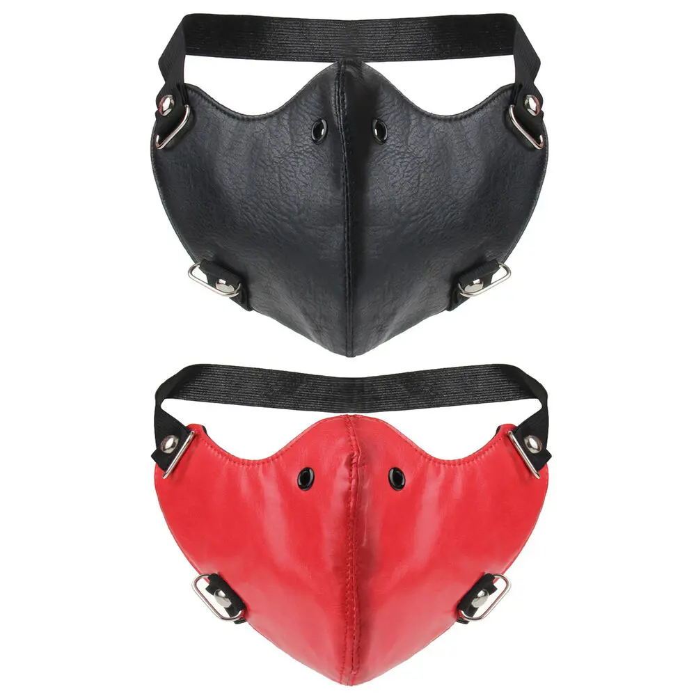 Outdoor Sports Biker Motorcycle Leather Anti-Dust Half Face Mouth Shield Guard