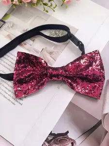 Men's Sparkle Sequins Bow Tie, Multi-Color Options, Stage Performance Party Banquet Formal Wear, Stylish Men's Accessories