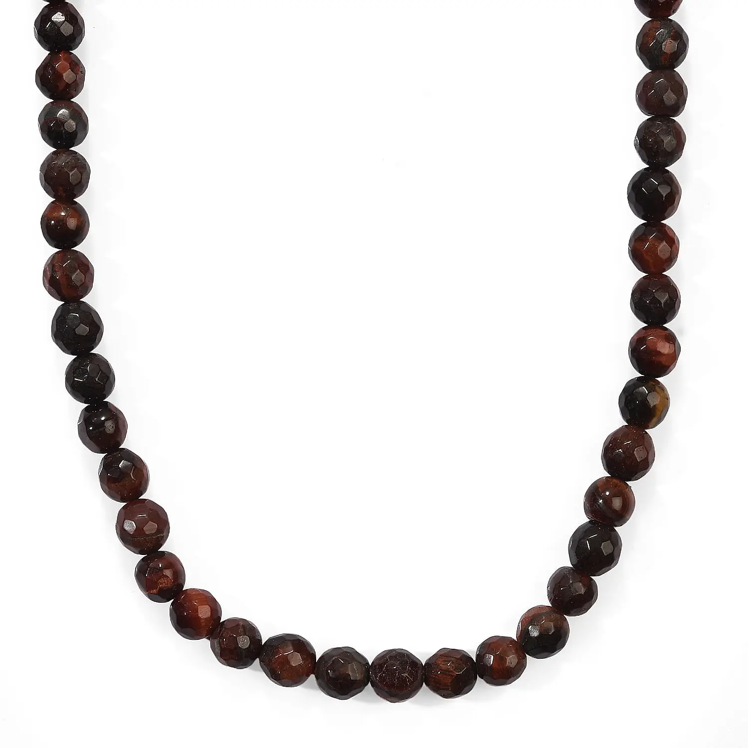 Red Tiger Eye Beaded Necklace (15 Inches) 108.00 ctw