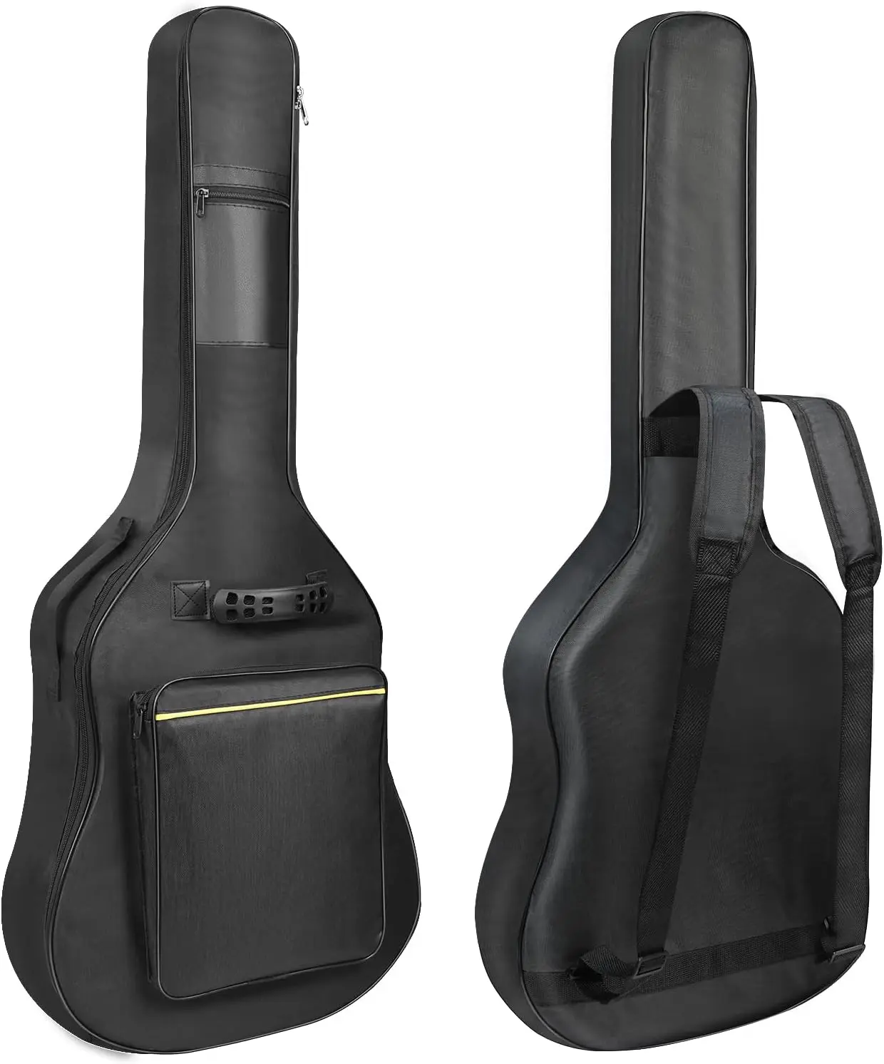 41-Inch Acoustic Guitar Bag, 600D Oxford Cloth Construction, Black With Blue Accent Line