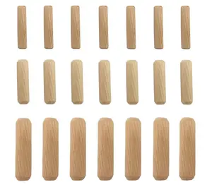 21-Piece Wooden Dowels in Various Sizes M6 M8 M10 for Furniture and Woodcraft