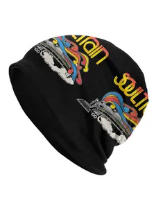Autumn Spring Hats Vintage 70S Soul Train Poster Thin Hat Bonnet Hipster Skullies Caps Men Women'S Earmuffs Digital Printed Hat