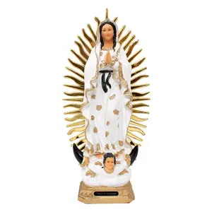 Virgen De Guadalupe 20" inches Tall Blanca Estatua Our Lady Guadalupe Brand New Religious Decor