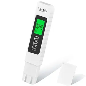 4 in 1 TDS Meter Digital Water Tester PPM EC Temperature (°C/°F) Accurate Water Quality Tester for Drinking Water, RO/DI System, Aquarium, Hydroponics, Pool & Spa, Portable Water Hardness & Purity Test Kit for Home & Well Water Use Best Seller