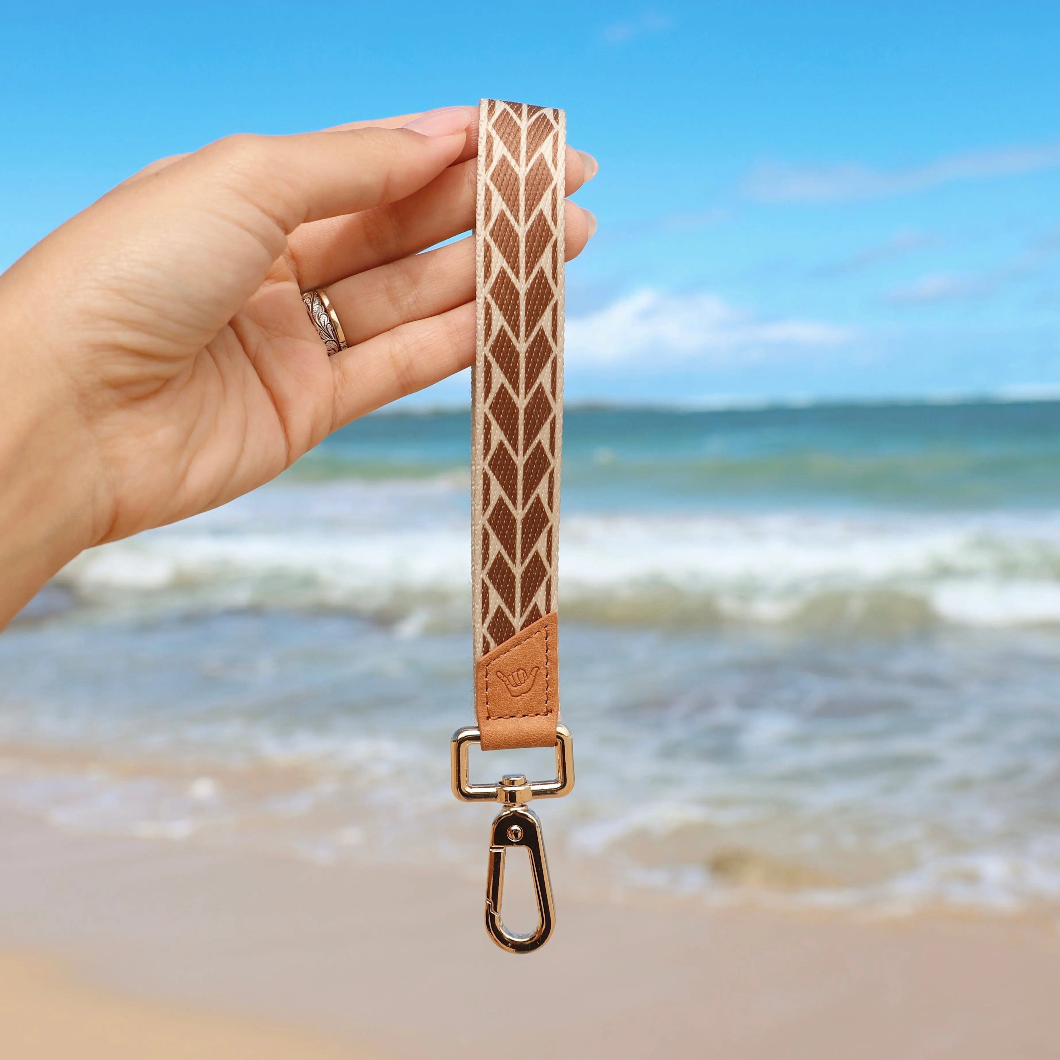 Courage - Brown Wrist Lanyard