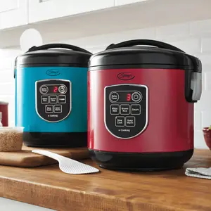 Ginny's Mini Multi Cooker - Compact Cooking Solution with Color Options Red & Blue for Versatile Kitchen Use