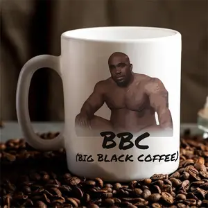 BBC Coffee Mug - 11oz 15oz Funny Meme Mug - Novelty Gift - White Ceramic Drinkware Printed Mug - Reusable & Washable Cup