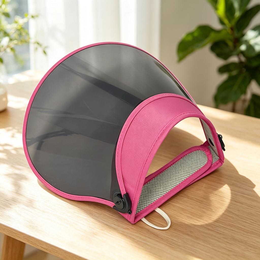 Women's Full Face UV-Blocking Sun Visor Hat, Large Brim Breathable Adjustable Cap for Golf, Tennis