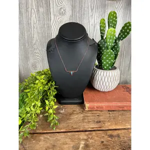 Longhorn Necklace - Bronze