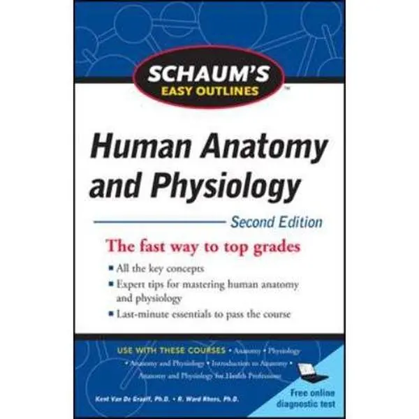 USED Book - Schaum's Easy Outline of Human Anatomy and Physiology, Second Edition by Van de Graaff, Kent M. (Paperback) - english