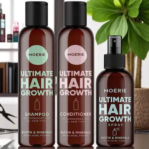 Moerie – The Ultimate Hair Growth Care  - 3 items or 4 items Conditioner Haircare Shampoo Vitamins Gentle Nourishing Comfort Cleansing Cleanser