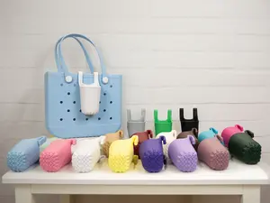 Rubber Tote Bag Cup Holder