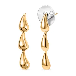 Water Drop Earrings in 18K Yellow Gold Plated Bronze