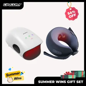 CINCOM Ultimate Relaxation Gift Set: Hot-Selling Hand Massager (Hand-Based Massage Device), Vibratable U-Shape Neck Massager, Thoughtful Christmas & Holiday Bundle, Hand-Based Massage Devices, Vibratable Massage Devices
