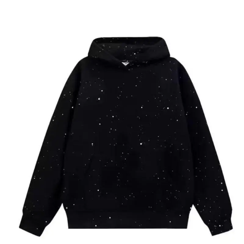 New Autumn-WinterHooded Trendy Brand-End BlackCouple's Light Luxury Hoodie.