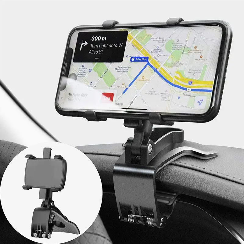 Car Dashboard Phone Holder, 360 Degree Rotatable Cell Phone Car Mount, Universal Car Interior Accessories for 4-7 Inch Smartphones, Phone Holder Car,