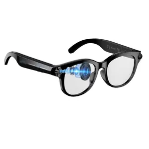 Men’s AI Glasses 2MP Anti-Shake Camera , Hands-free Video Recording Smart Glasses, 39G Lightweight ,290Mah Battery ,2Lenses Sports Glasses ,Support AI Translation, Voice Assistant, Bluetooth Calling ,Music Control Sunglasses Easy-to-Use Wearable