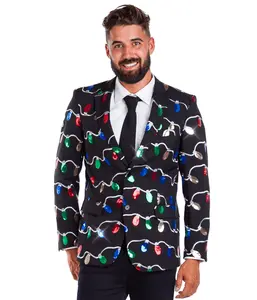Men's Sequin Tangle Wrangler Blazer with Tie
