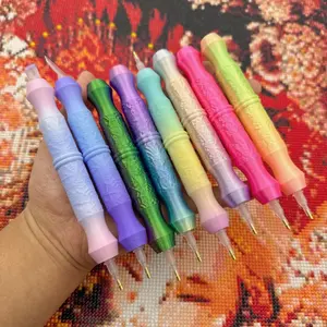 Diamond Painting Spider Web Design Drill Pen Set, Includes 1 Diamond Painting Drill Pen and 5 Tool Nibs, DIY Craft Tools