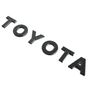 Suitable for 24 models of Toyota Prado LC250, letter stickers for the front grille, car logo decorative stickers, exterior decoration modification