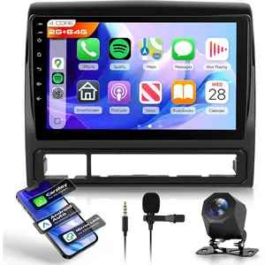 RIMOODY 2G+64G 9 in Touchscreen Car Radio for Toyota Tacoma 2005-2013, Android Car Stereo with Wireless CarPlay/Android Auto, GPS Navigation, WiFi, Bluetooth, FM/RDS, Mirror Link, SWC, Backup Camera,summervibes Car Media Player Car Video Players fathersda