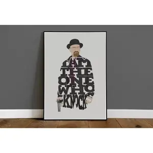 Breaking Bad - Walter White - Heisenberg Typography Quote Poster