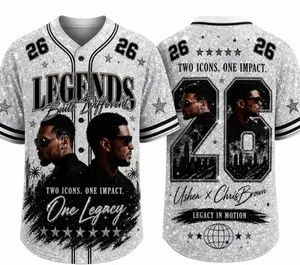 Custom R&B Inspired Baseball Jersey, Personalized Name & Number Concert Shirt, Music Tour 2026 Fan Apparel, Hip Hop Streetwear, Unisex Sports Jersey, Music Lover Gift