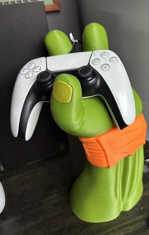 Mutant Turtle Inspired Controller Holder | 3D Printed Gaming Stand | PS5 Xbox Controller Stand | Retro Gamer Desk Decor