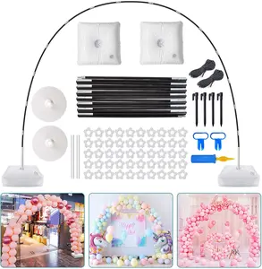 Balloon Arch Kit, 9FT Height & 10FT Width Adjustable Balloon Arch Stand Frame Garland Stand Wedding Baby Shower Birthday Photo Backdrop