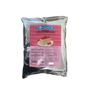 Vizyon Raspberry Charlotte Mousse Powder 11 lbs  (2.2lbx5 Sachets) – Professional Cake & Pastry Filling Mix