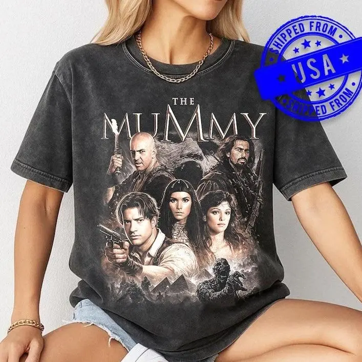 The Mummy 1999 Vintage Shirt | Comfort Colors Brendan Fraser Tee | Rick O'Connell Evelyn Movie Merchandise | Retro 90s Action Film T-Shirt