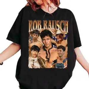 Rob Rausch The Traitors Retro Graphic Tee Reality TV Star Bootleg Fan Shirt