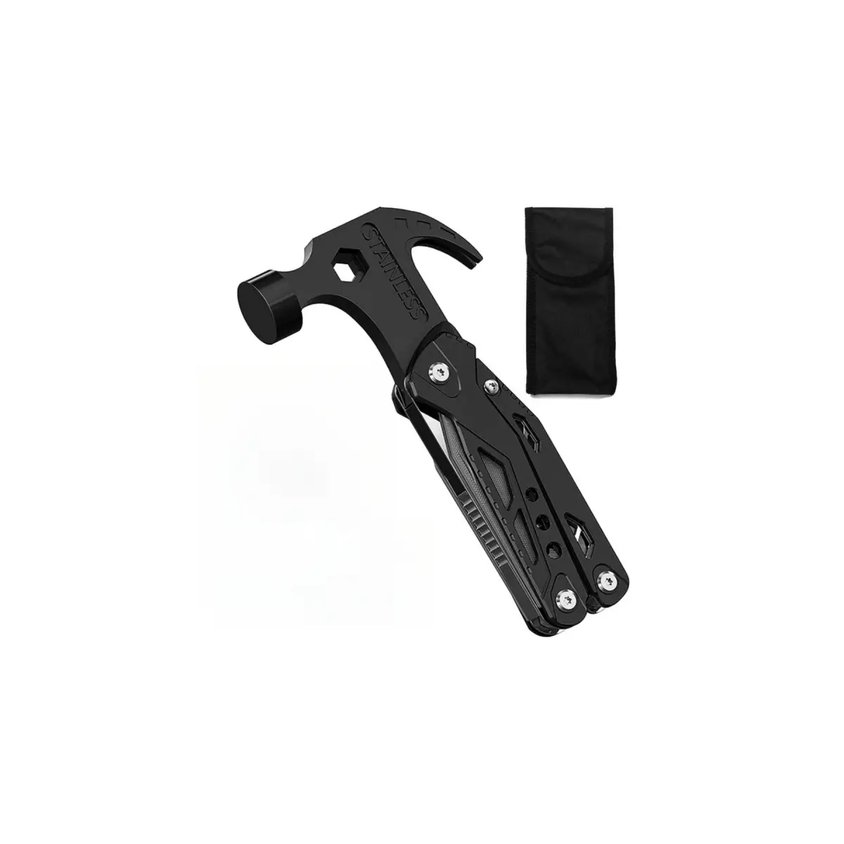 Multitool Hammer 14 in 1 Mini Hammer multitool with Pliers Claw Hammer Multi Tool with Screwdrivers, Multitool Pocket Clip, New Year & Birthday & Fath